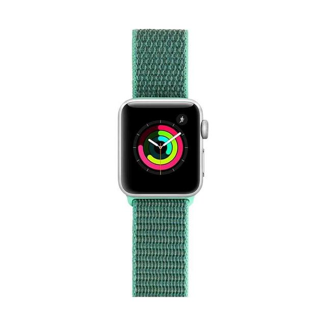 porodo nylon watch band for apple watch 44mm 42 light green - SW1hZ2U6NDg5MDA=