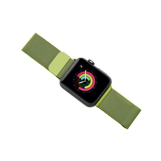porodo mesh band for apple watch 44mm 42mm green - SW1hZ2U6NDQ1NDI=