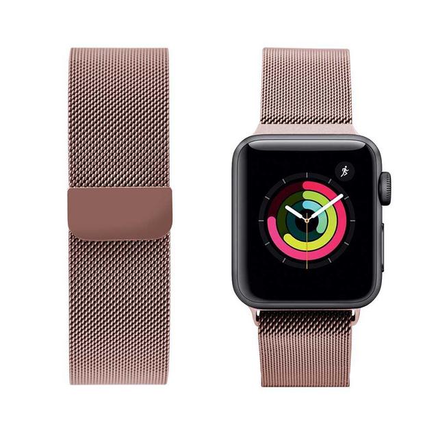 porodo mesh band for apple watch 40mm 38mm pink - SW1hZ2U6NDQzOTg=