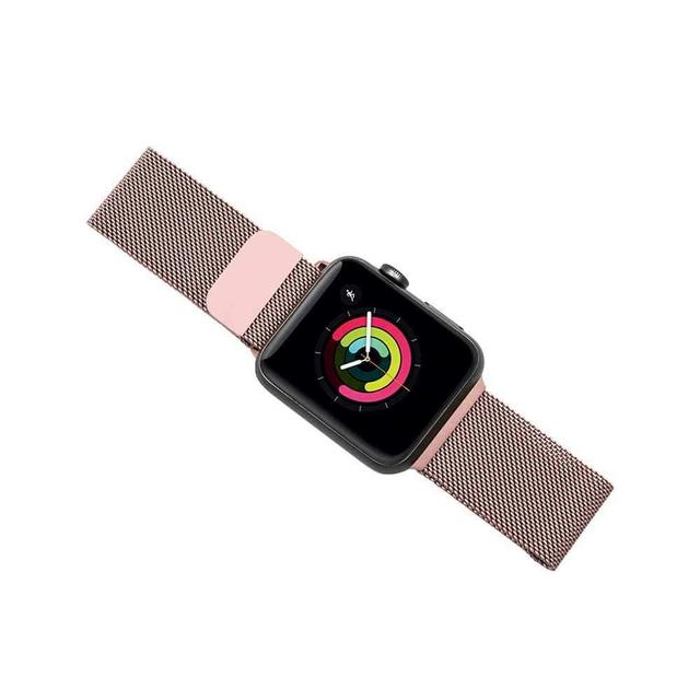porodo mesh band for apple watch 40mm 38mm pink - SW1hZ2U6NDQ0MDA=