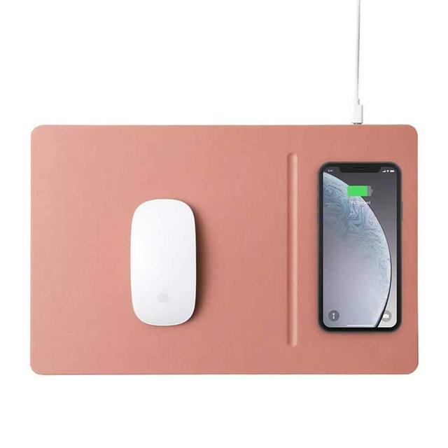 pout hands 3 pro fast wireless charging mouse pad rose biege - SW1hZ2U6NTM1MzU=
