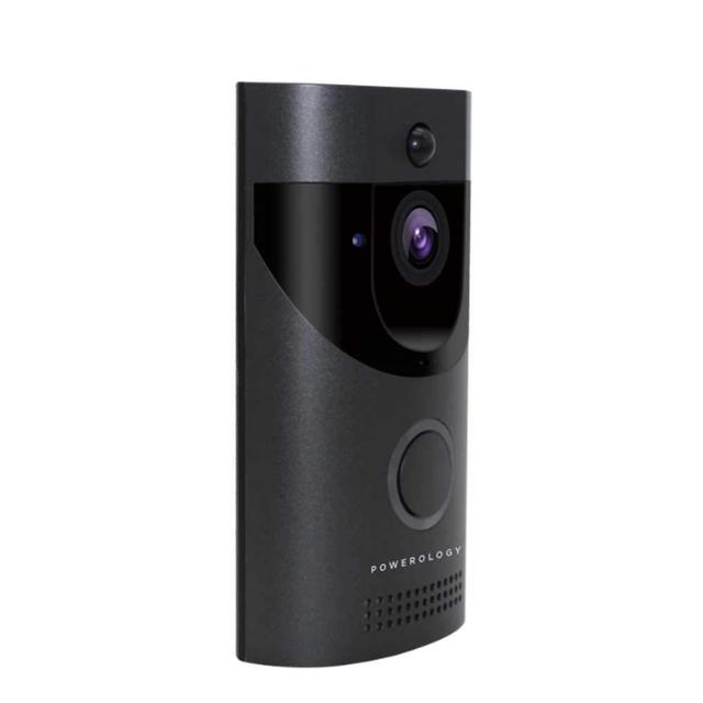 Powerology Smart Video Doorbell - Black - SW1hZ2U6Njg2NDc=