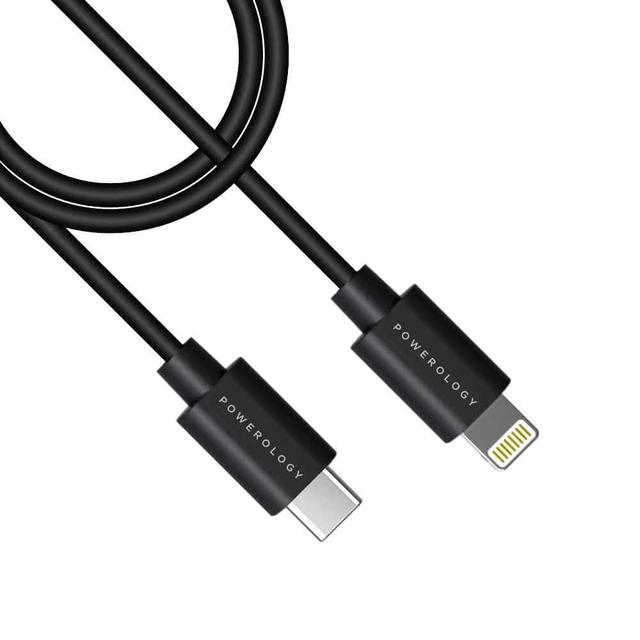كابل USB-C إلى Lightning من Powerology - أسود - SW1hZ2U6NTA0ODk=