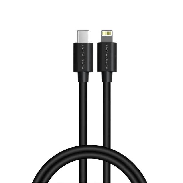 كابل USB-C to Lightning Cable Combo (0.25m + 0.9m ) Powerology - أسود - SW1hZ2U6NTMyODE=