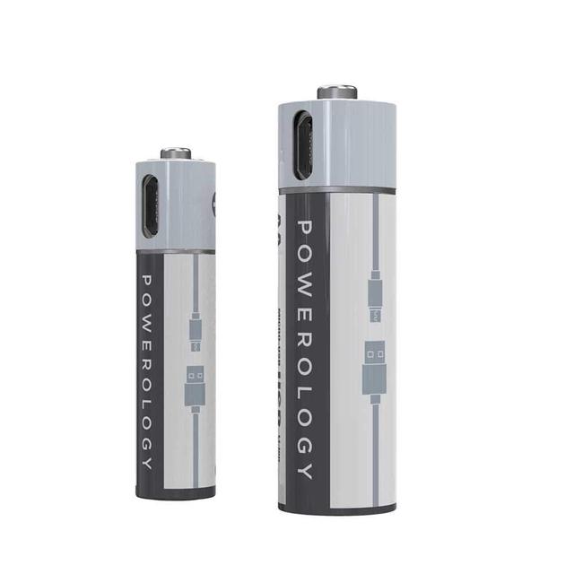 بطارية Powerology - USB Rechargeable Lithium-ion Battery AAA ( 2pcs/pack ) 450mAh / 675mWh - SW1hZ2U6Njk0NDc=