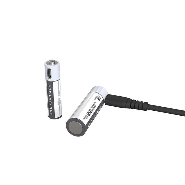 بطارية Powerology - USB Rechargeable Lithium-ion Battery AA ( 4pcs/pack ) 1500mAh / 2250mWh - SW1hZ2U6Njk0NTQ=