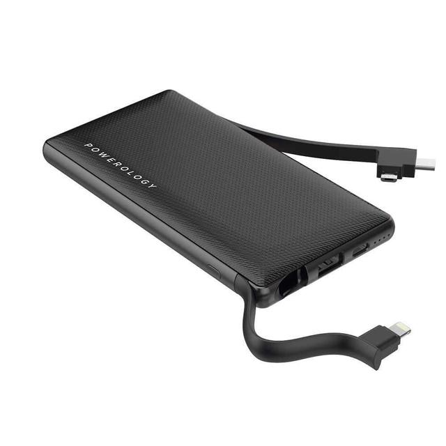 Powerology 6 in 1 power station 10000mah with built in cable black - SW1hZ2U6NzkyODA=
