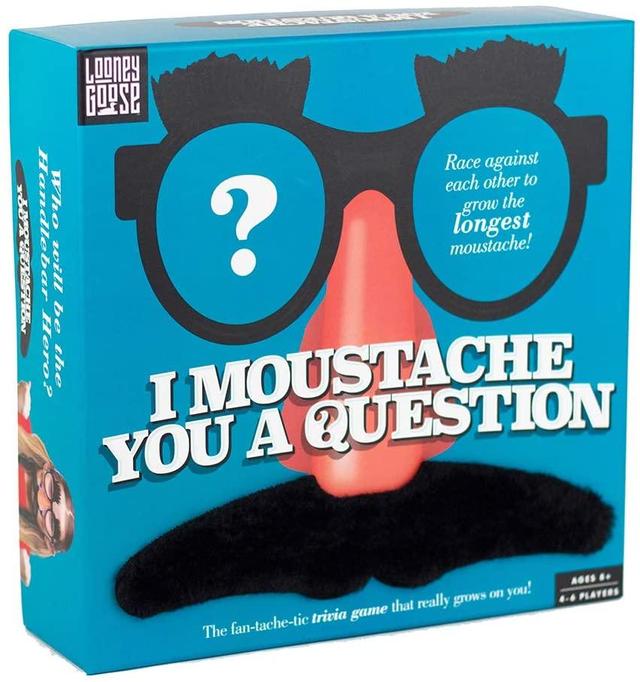 professor puzzle i moustache you a question fun party game trivia quiz the ultimate facial hair face off challenge box set for kids adult family friends multi players indoor outdoor - SW1hZ2U6NTgxOTc=