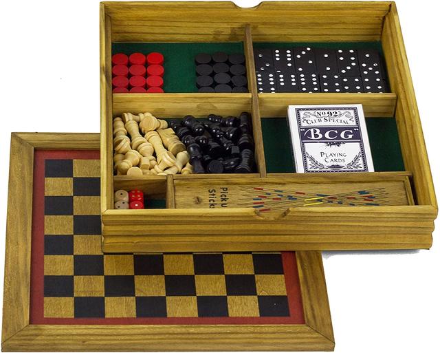 مجموعة ألعاب خشبية 6 في 1 Professor Puzzle - WOODEN GAMES COMPENDIUM - SW1hZ2U6NTgyNDU=
