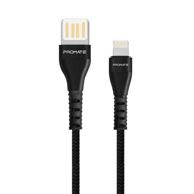 Promate VigoRay-i, 1.2m, Braided Lightning Connector, Sync & Charge Cable, Fast Charging 2A Support - SW1hZ2U6ODE2MjA=