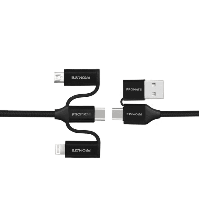 Promate PentaPower, 6 IN 1 MULTI CONNECTOR USB CABLE, LIGHTNING MICRO USB - SW1hZ2U6ODE2MjQ=