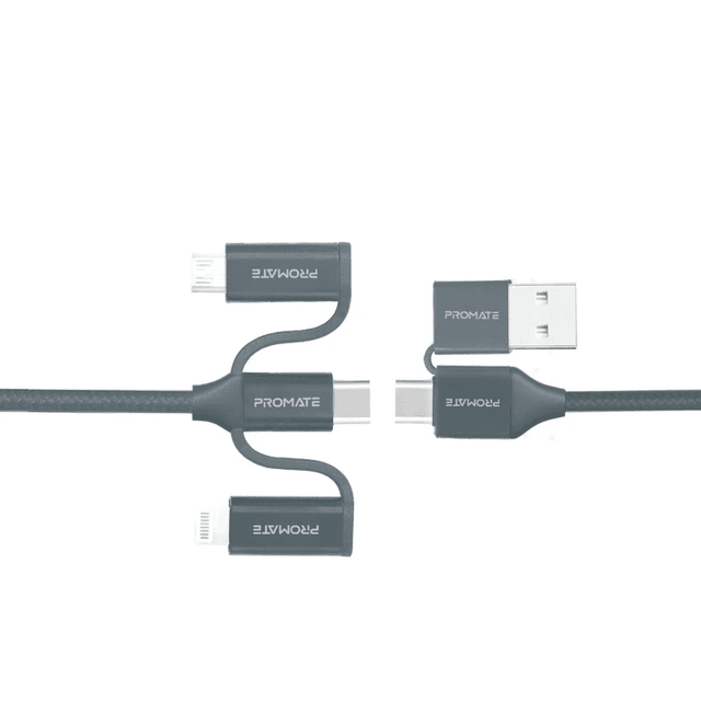 Promate PentaPower, 6 IN 1 MULTI CONNECTOR USB CABLE, LIGHTNING MICRO USB - SW1hZ2U6ODE2MjU=