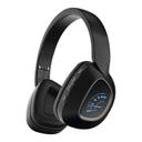 Promate Bavaria Deep Bass Over-Ear Wireless Stereo Headphone, Black - SW1hZ2U6ODE1MDA=