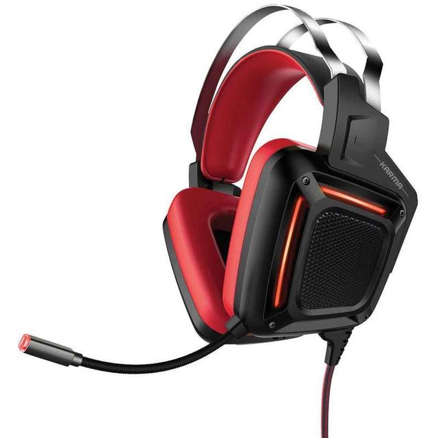Promate Karma Over-Ear Gaming Noise Cancelling Headphone, Haptic Vibration Feedback with Mic, Soft Earpads and Adjustable Headband - SW1hZ2U6ODE0Nzk=