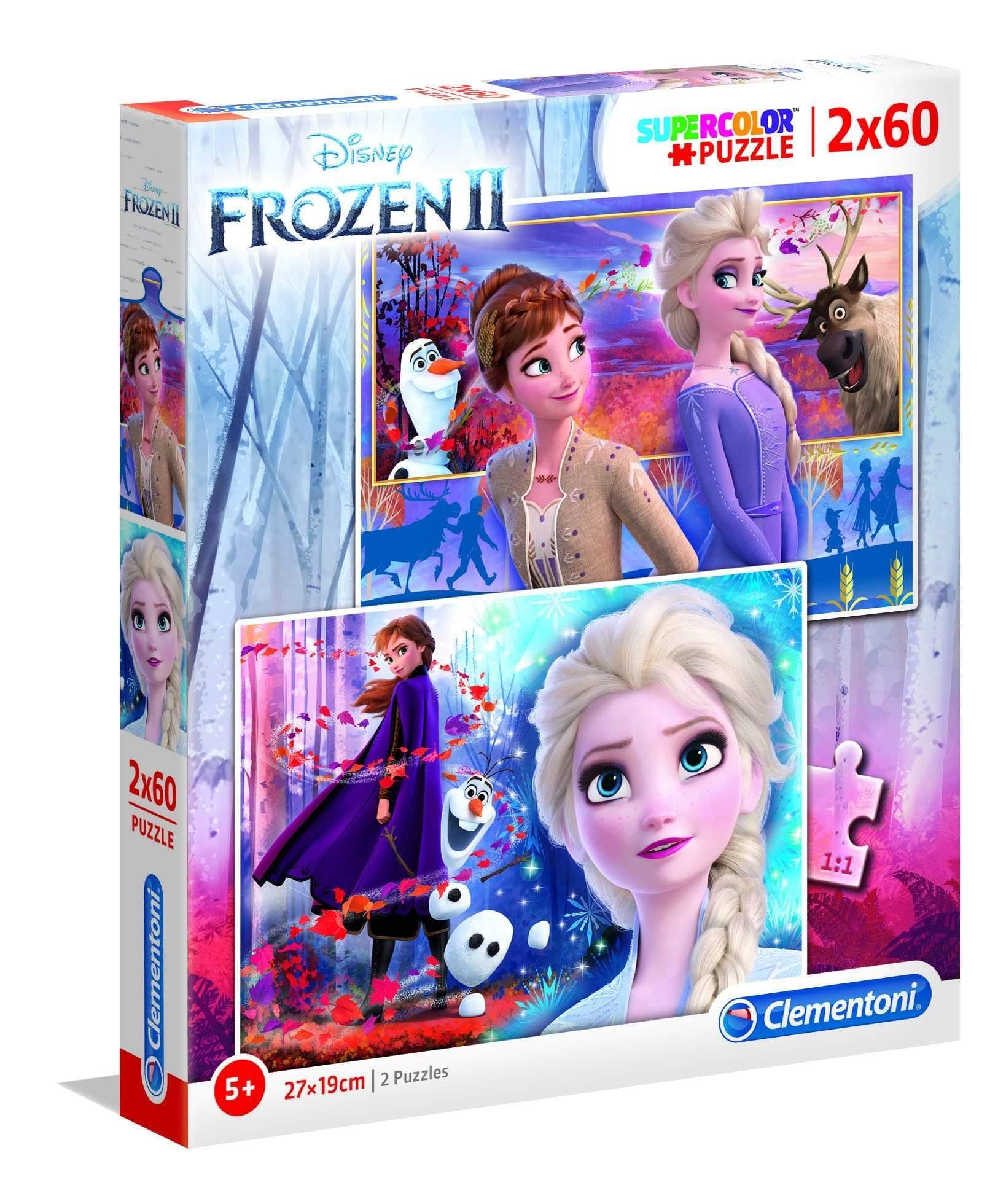 لعبة تطبيقات 2×60  قطعة CLEMENTONI – Disney Frozen