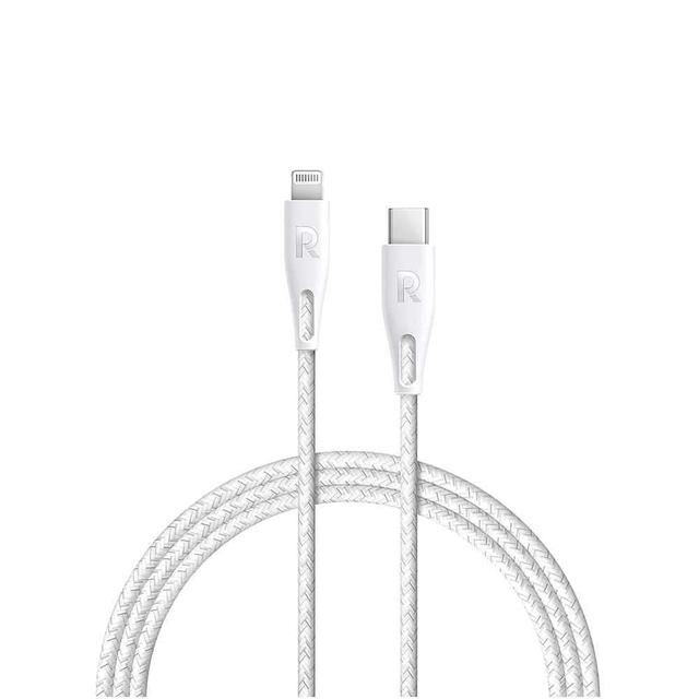 ravpower nylon braided type c to lightning cable 1 2m white - SW1hZ2U6NjE3Njg=