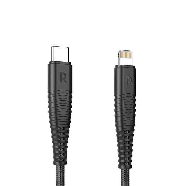 ravpower charge and sync usb cable with type c to lightning connector 1m black - SW1hZ2U6Mzc2NDc=