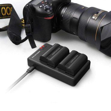 شاحن بطارية كاميرا 2100 مللي امبير (2 قطعة ) عن طريق شاحن USB – سلسلة سافيور – راف باور – أسود