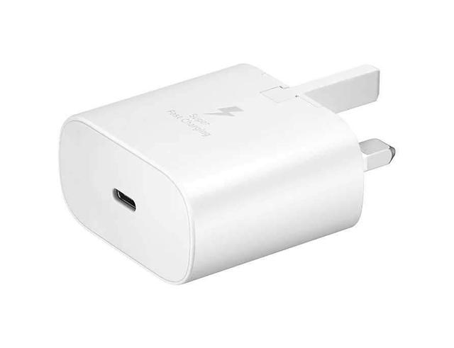 samsung travel adapter 25w 3 pin with usb type c to type c cable white - SW1hZ2U6Njk5MTc=