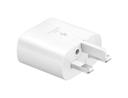 samsung travel adapter 25w 3 pin with usb type c to type c cable white - SW1hZ2U6Njk5MTg=