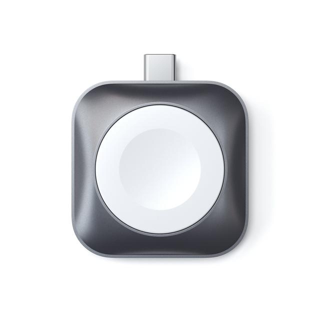 شاحن ساعة ابل مغناطيسي بمنفذ تايب سي أبيض/رمادي ساتشي Satechi White/Gray Usb c For Apple Watch Magnetic Charging Dock For Apple Watch - SW1hZ2U6NTI5OTA=