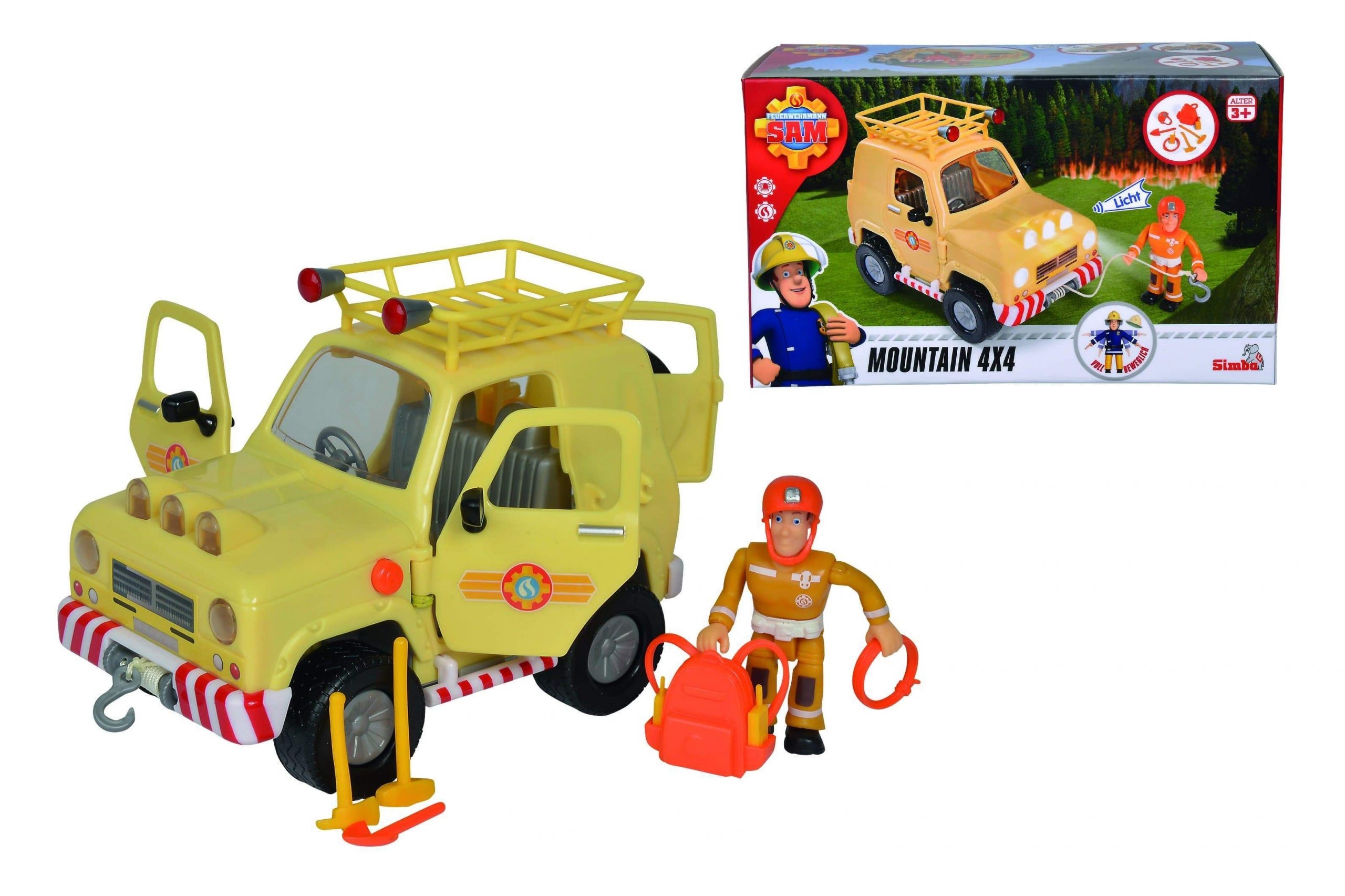 لعبة شاحنة سام رجل الإطفاء Fireman Sam Mountain 4*4 - Simba