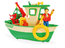 Simba fireman sam charlies fishing boat and figurine - SW1hZ2U6NjA2MTY=