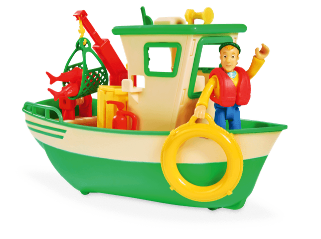 لعبة قارب صيد مع شخصية سام رجل الإطفاء Sam Charlies Fishing Boat and Figurine - Simba - SW1hZ2U6NjA2MTY=