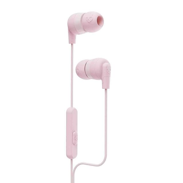 skullcandy inkd in ear headphones with mic pastels pink white - SW1hZ2U6NTM4MjY=