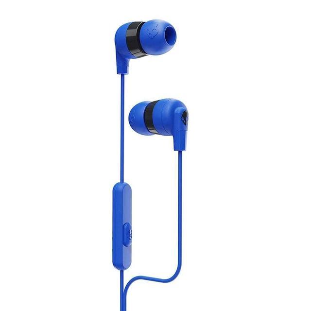 skullcandy inkd in ear headphones with mic cobalt blue black - SW1hZ2U6NTM4MzQ=