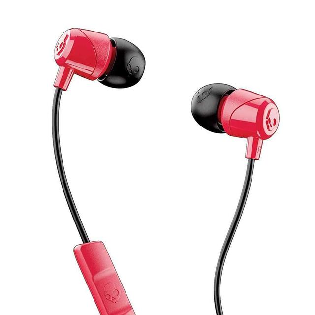 skullcandy jib in ear headphones with mic black red - SW1hZ2U6NTM4NDY=
