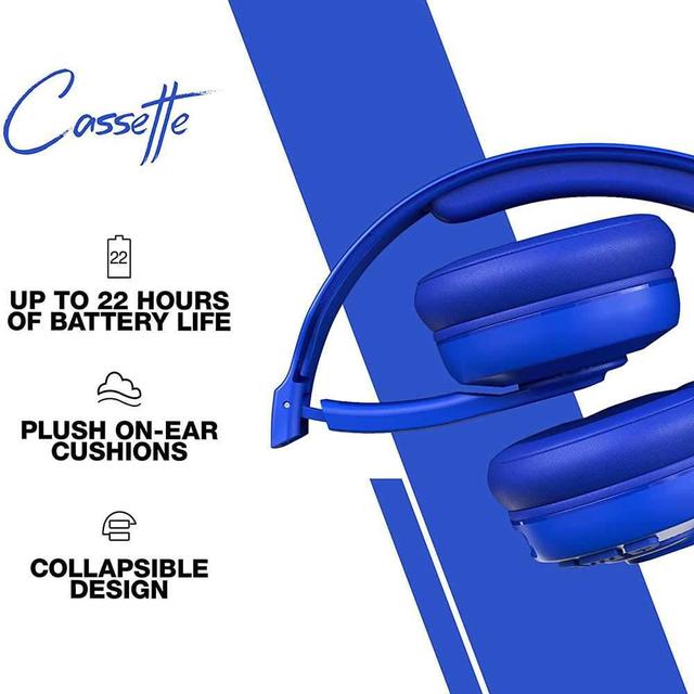 skullcandy cassette wireless on ear headphones cobalt blue - SW1hZ2U6NjE3MTc=