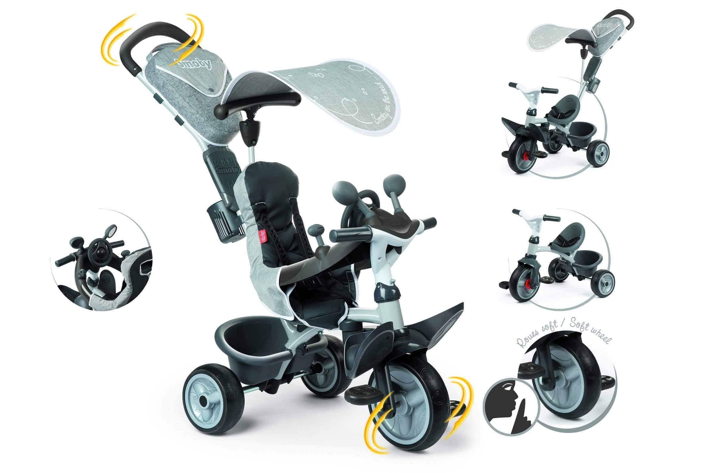 دراجة للأطفال Smoby - Baby Driver Comfort 2 - رمادي