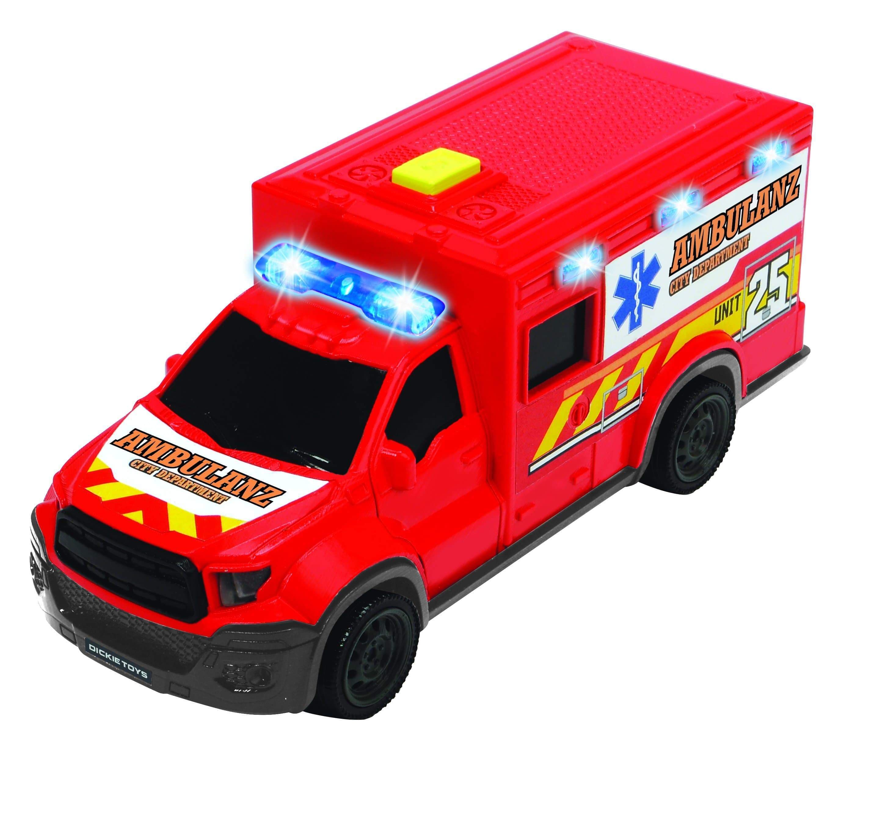 سيارة اسعاف اطفال أحمر وأبيض إس أو إس SOS White And Red City Ambulance