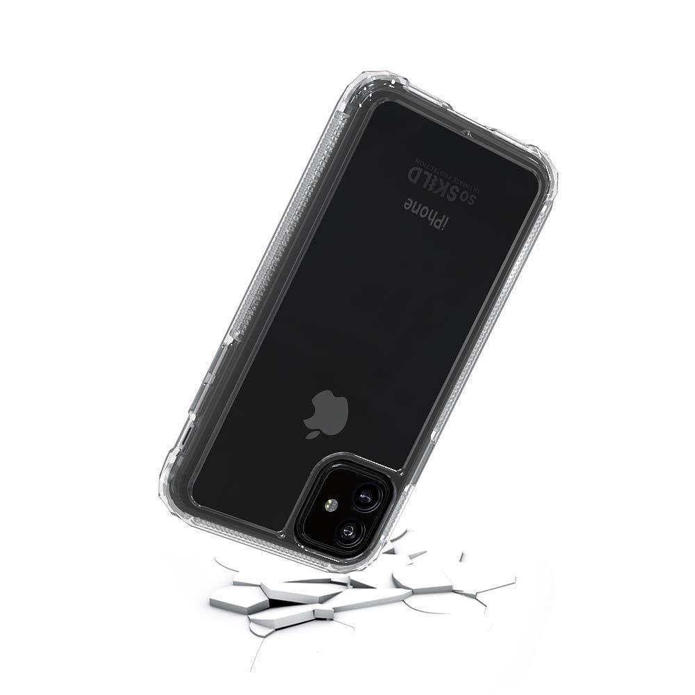 كفر حماية سيليكون مع لاصقة شاشة لهاتف iphone 11 شفاف Case Transparent & Tempered Glass Screen Protector - SoSkild - cG9zdDo1ODM1MA==