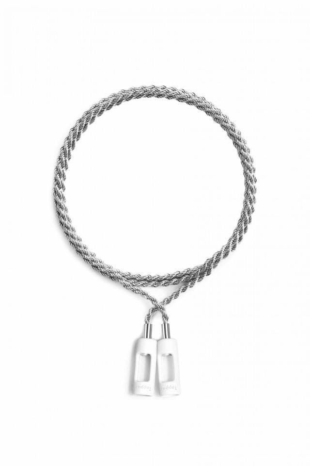 tapper airpod airpod pro strap 925 siver plated rope chain with magnetic locks swedish design compatible with airpods and airpods pro silver - SW1hZ2U6NTg0NTk=