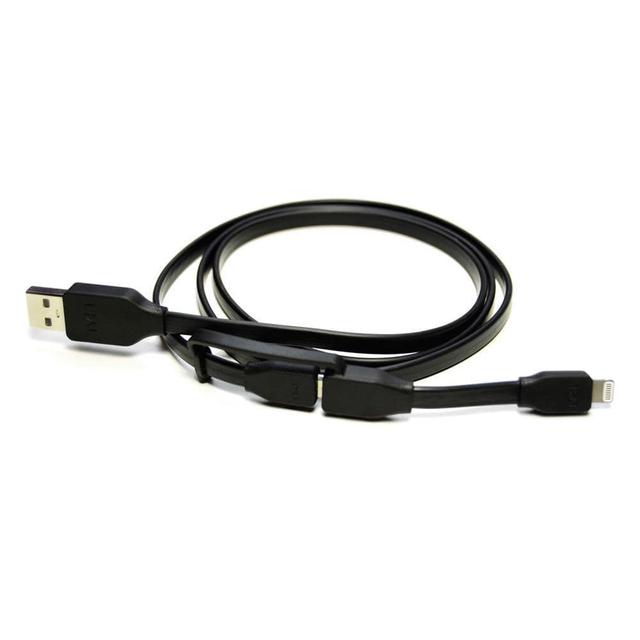tylt sync cable duo charge sync lightning black - SW1hZ2U6MzcxMTY=