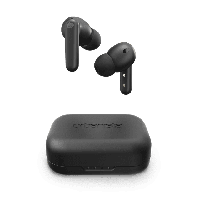 urbanista london active noise cancelling true wireless earphone bluetooth 5 0 25hr battery life touch control in ear detection wireless charging for smartphones tablets pcs laptops black - SW1hZ2U6NjcxOTg=