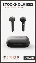 urbanista stockholm plus true wireless earphone bluetooth 5 0 touch control 20 hours battery life w charging case usb c charging for ios android smartphones tablets pcs laptops black - SW1hZ2U6NjcyMTQ=