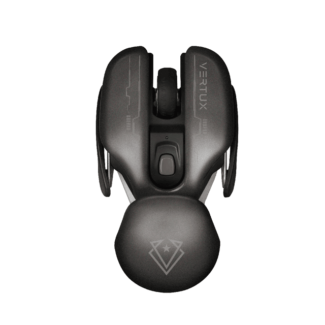 Vertux Glider Ergonomic Wireless Rechargable Gaming Mouse, Black - SW1hZ2U6ODI3ODA=