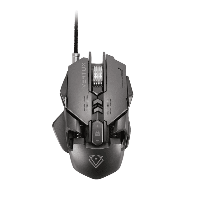Vertux Indium Gaming Optimized Precision Wired Mouse upto 3200 DPI Black - SW1hZ2U6ODI3ODg=