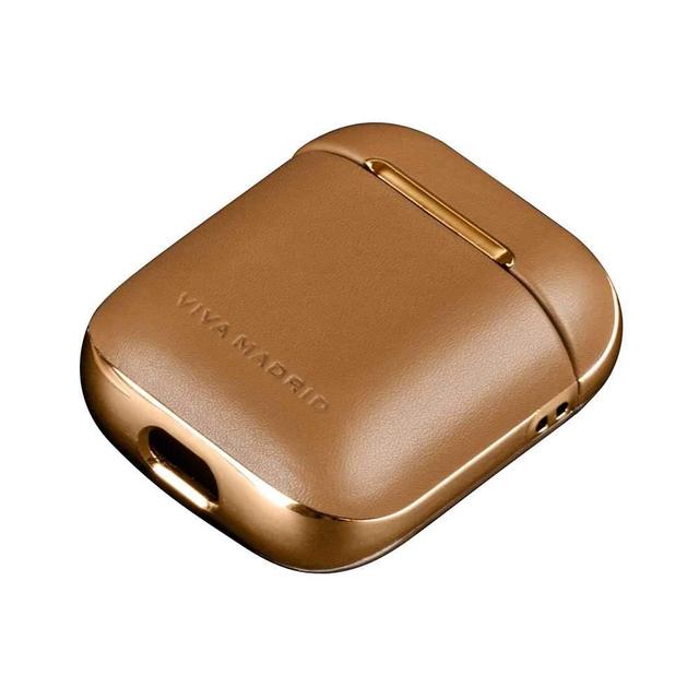 viva madrid airex allure leather case for airpods light brown - SW1hZ2U6MzkxNjI=