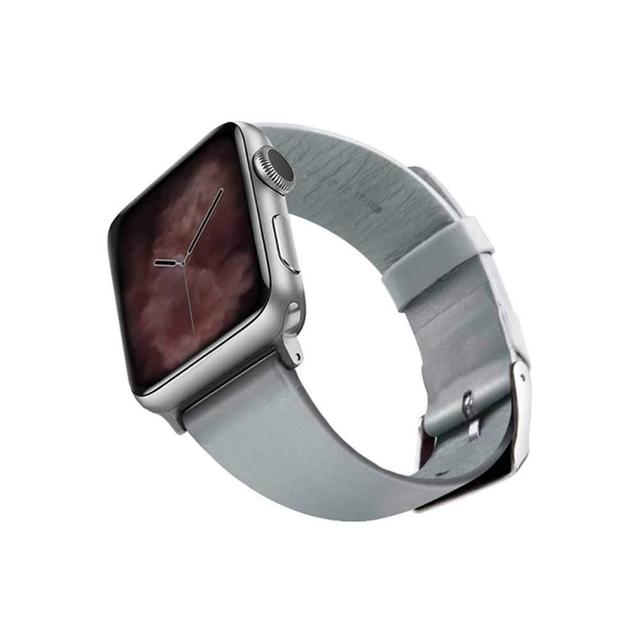 viva madrid montre allure leather strap for apple watch 42 44mm light blue silver - SW1hZ2U6NDUxNDk=