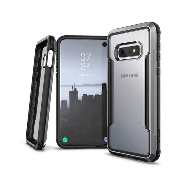 كفر X-Doria - Defense Shield Samsung Galaxy S10E - شفاف / أسود - SW1hZ2U6NjI5MjU=