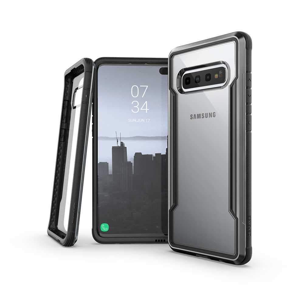 كفر X-Doria - Defense Shield Samsung Galaxy S10 Plus - شفاف / أسود
