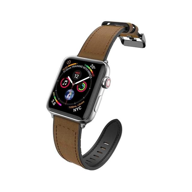 حزام ساعة X-Doria - Hybrid Leather Band for Apple Watch 42mm/44mm - بني - SW1hZ2U6NjI0MzM=