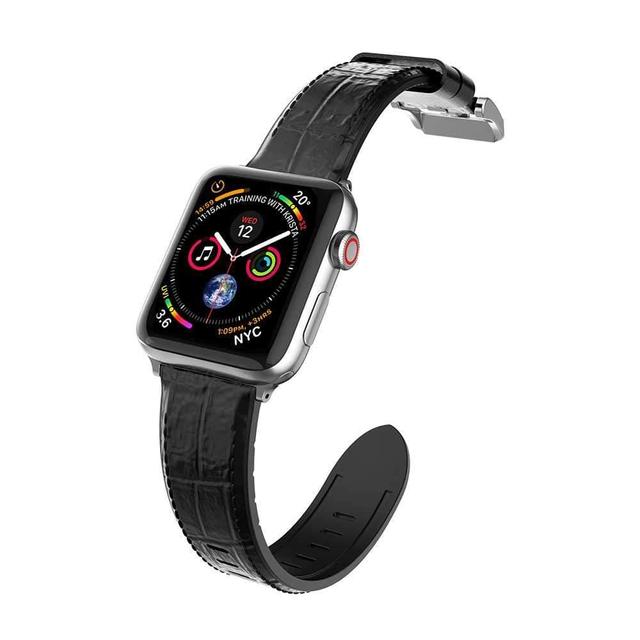 حزام ساعة X-Doria - Hybrid Leather Band for Apple Watch 42mm/44mm - أسود - SW1hZ2U6NjI0OTQ=