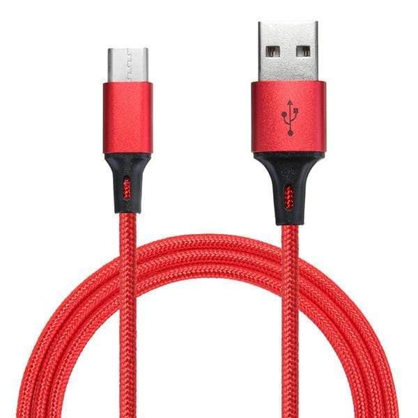 Xiaomi mi braided usb type c cable 100cm red - SW1hZ2U6NTIzNDE=