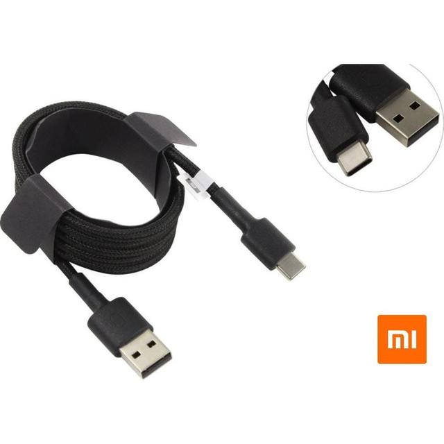 Xiaomi mi braided usb type c cable 100cm black - SW1hZ2U6NTIzNDQ=