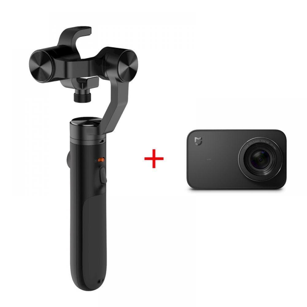 أدوات تصوير كاميرا Mijia 4K sports Xiaomi Mijia Panoramic 360° مع حامل ضد الإهتزاز وبطارية إضافية من شاومي سوداء